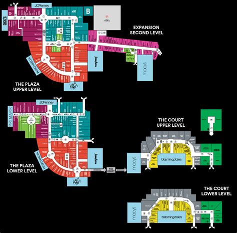 king of prussia mall directory map.